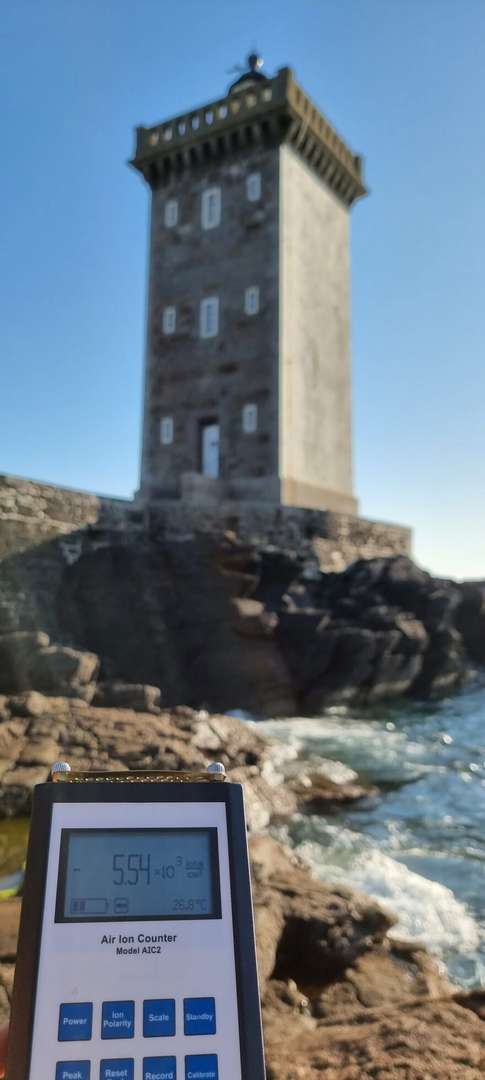 Misurazione ioni al faro Kermorvan.