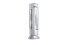 Purificatore d'aria Ionic-CARE z profilu, colore argento