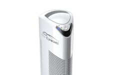 Purificatore d'aria Ionic-CARE con LED accesa, colore bianco perlato