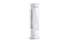 Purificatore d'aria Ionic-CARE z profilu, colore bianco perlato