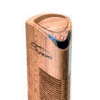 Purificatore d'aria Ionic-CARE con LED accesa, finitura legno rovere